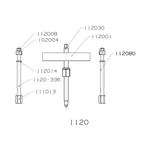 EXTRACTOR FORZA SERIE 1100 DE 2 ALARGADERAS